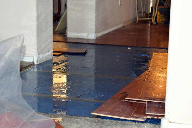 Professional Emergency Water Damage Restoration technician working in Rindge, NH